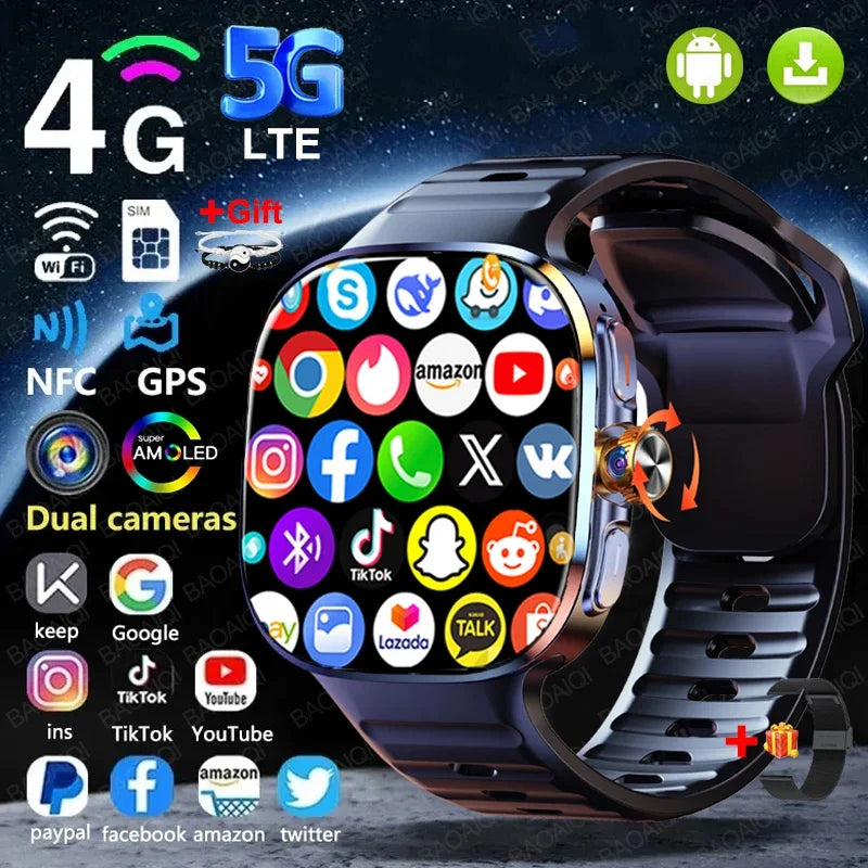 Montre Connectée 4G Android GPS – CLEVI Paris