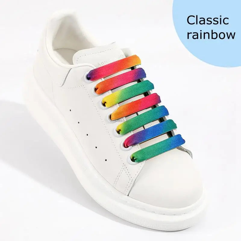 Lacets plats colorés pour baskets – CLEVI Paris