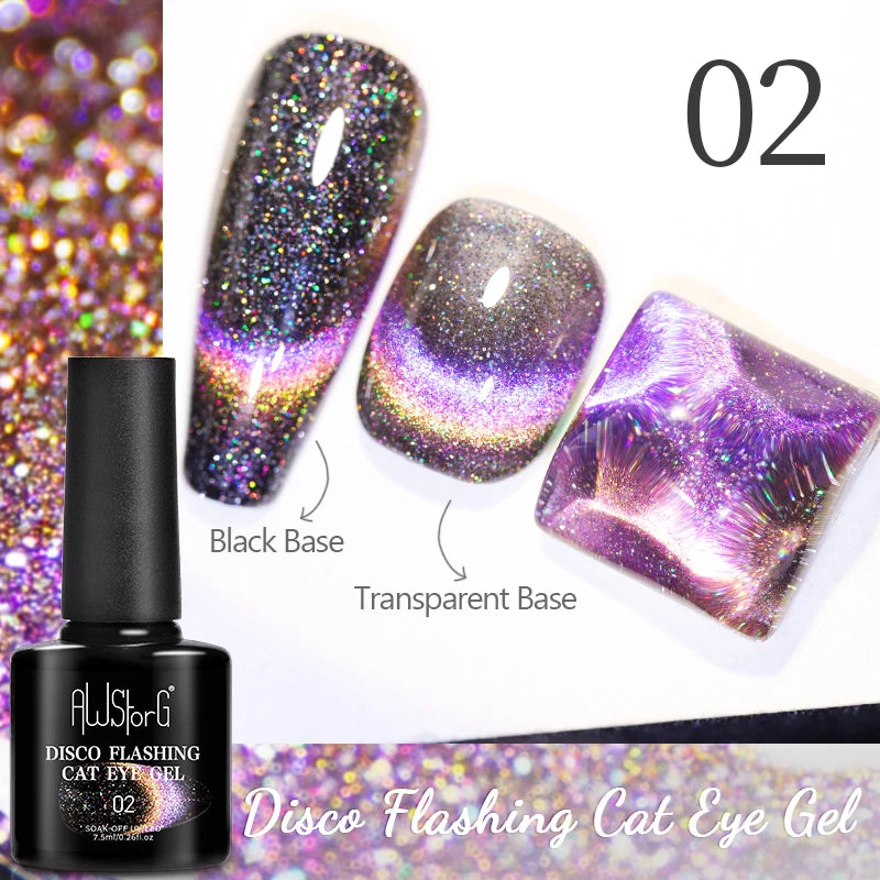 Vernis Gel UV Cat Eye AWStorG 7,5ml Semi-Permanent – CLEVI Paris