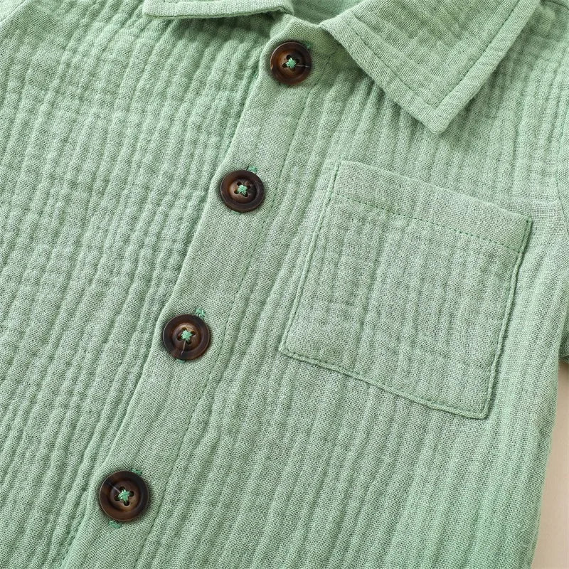 Ensemble bébé haut et short en coton mélangé – CLEVI Paris