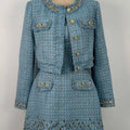 Ensemble femme tweed, veste et robe – CLEVI Paris