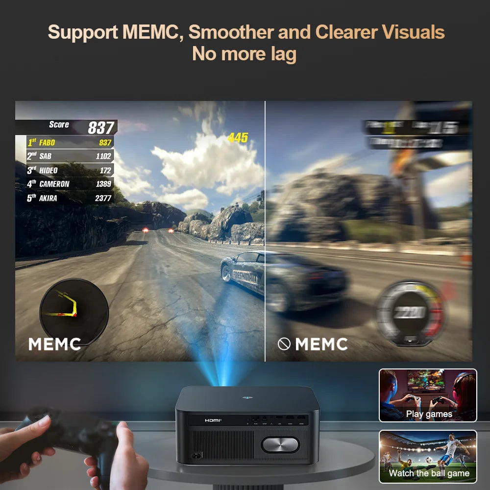 ThundeaL TD98 Pro Projecteur Android 11 1080P 4K 3000 ANSI Autofocus MEMC WiFi 6 BT 5.4 HDR10+ Son 30W – CLEVI Paris