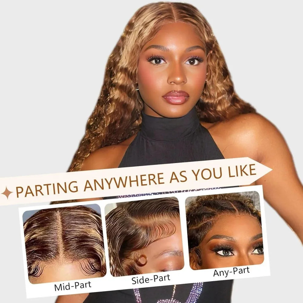 Perruque Lace Front Deep Wave Cheveux Humains – CLEVI Paris