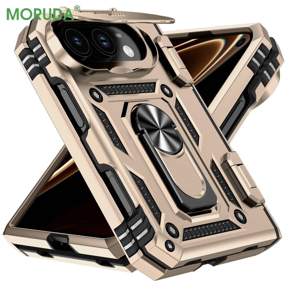 Coque iPhone Duo MagSafe avec support métal – CLEVI Paris