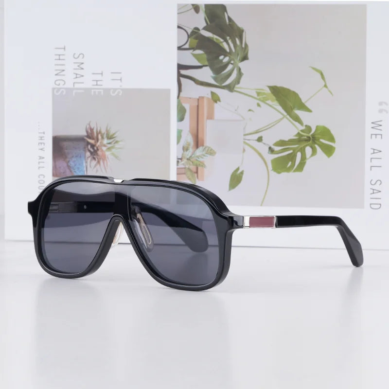 Lunettes de Soleil Aviateur Acétate Luxe UV400 Qualité Supérieure Homme – CLEVI Paris