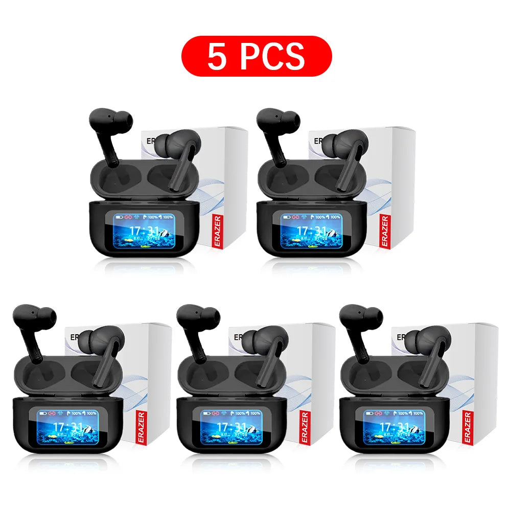 Écouteurs TWS ERAZER ANC Écran LCD Bluetooth 5.0 – CLEVI Paris