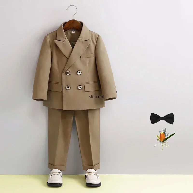 Costume garçon rayé de cérémonie – CLEVI Paris