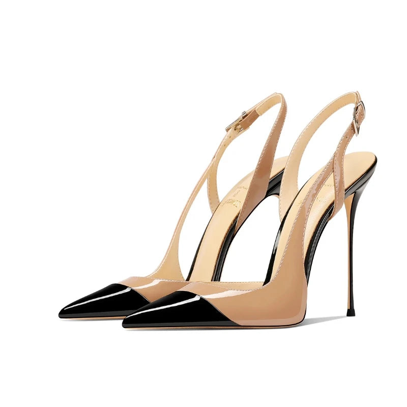 Escarpins femme vernis à talon fin – CLEVI Paris