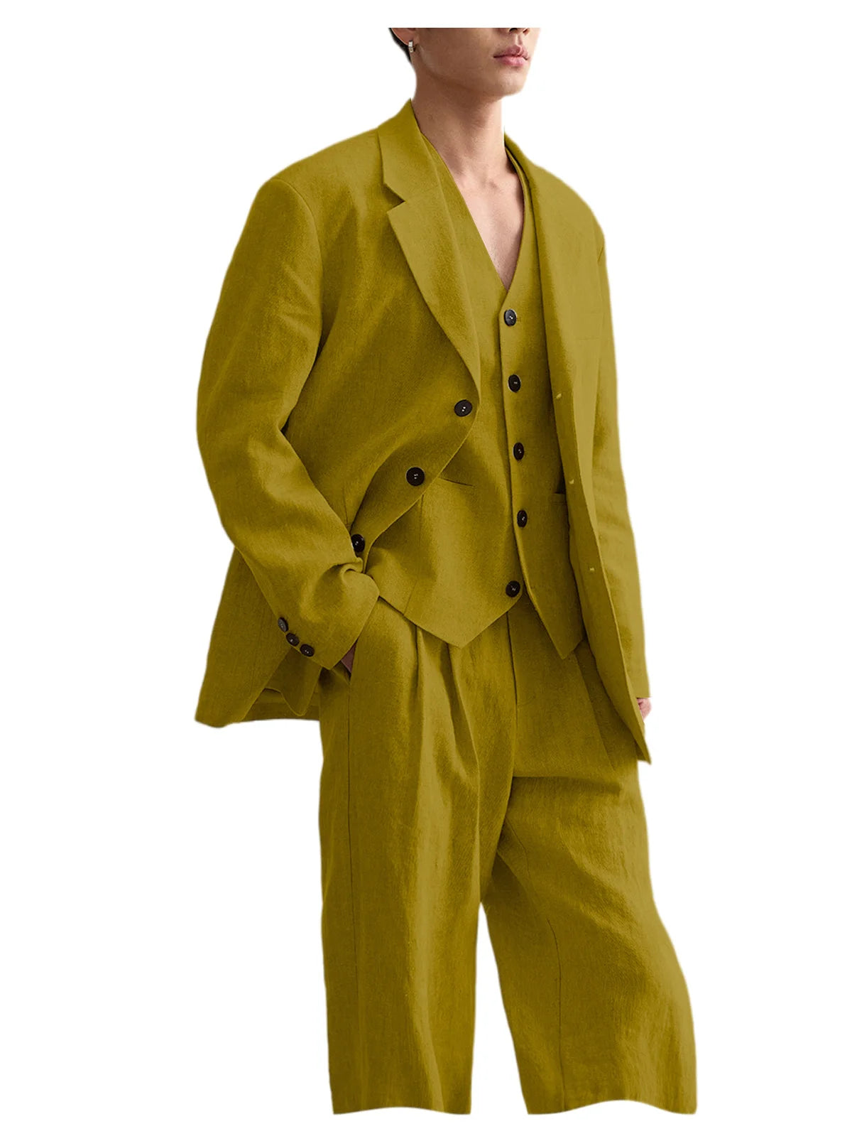 Costume Homme Lin 3 Pièces – CLEVI Paris