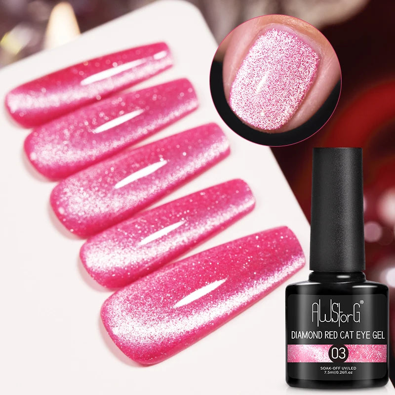 Vernis Gel UV Cat Eye AWStorG 7,5ml Semi-Permanent – CLEVI Paris
