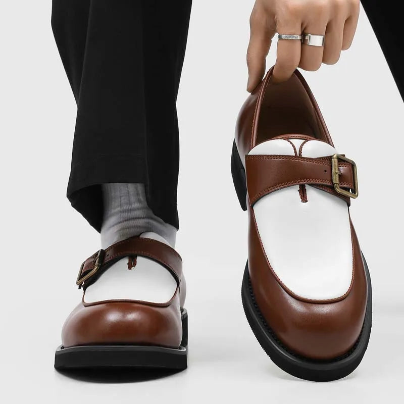 Mocassins Homme à Boucle Semelle Épaisse – CLEVI Paris