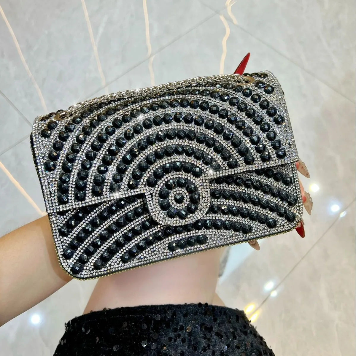 Sac de soirée femme à fermoir – CLEVI Paris