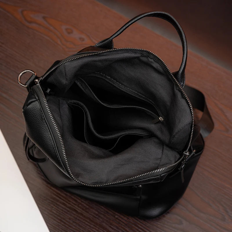 Sac à Dos Femme Convertible Cuir PU Rétro – CLEVI Paris