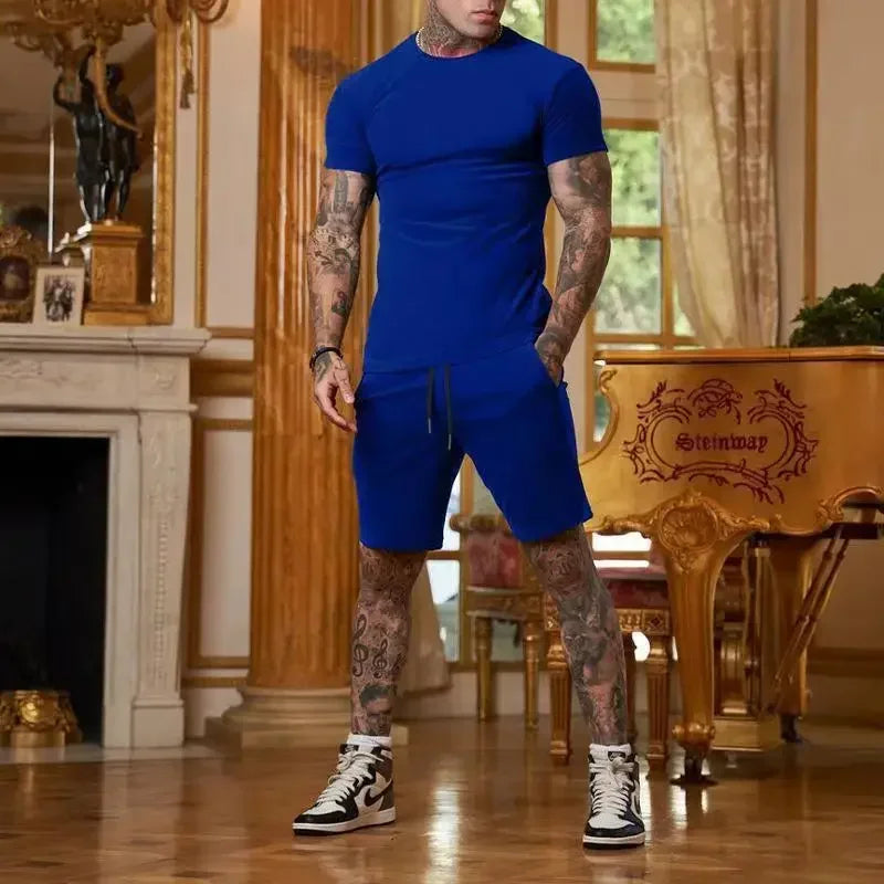 Ensemble homme t-shirt et short en polyester – CLEVI Paris