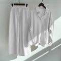 Ensemble 2 pièces femme en coton et lin – CLEVI Paris