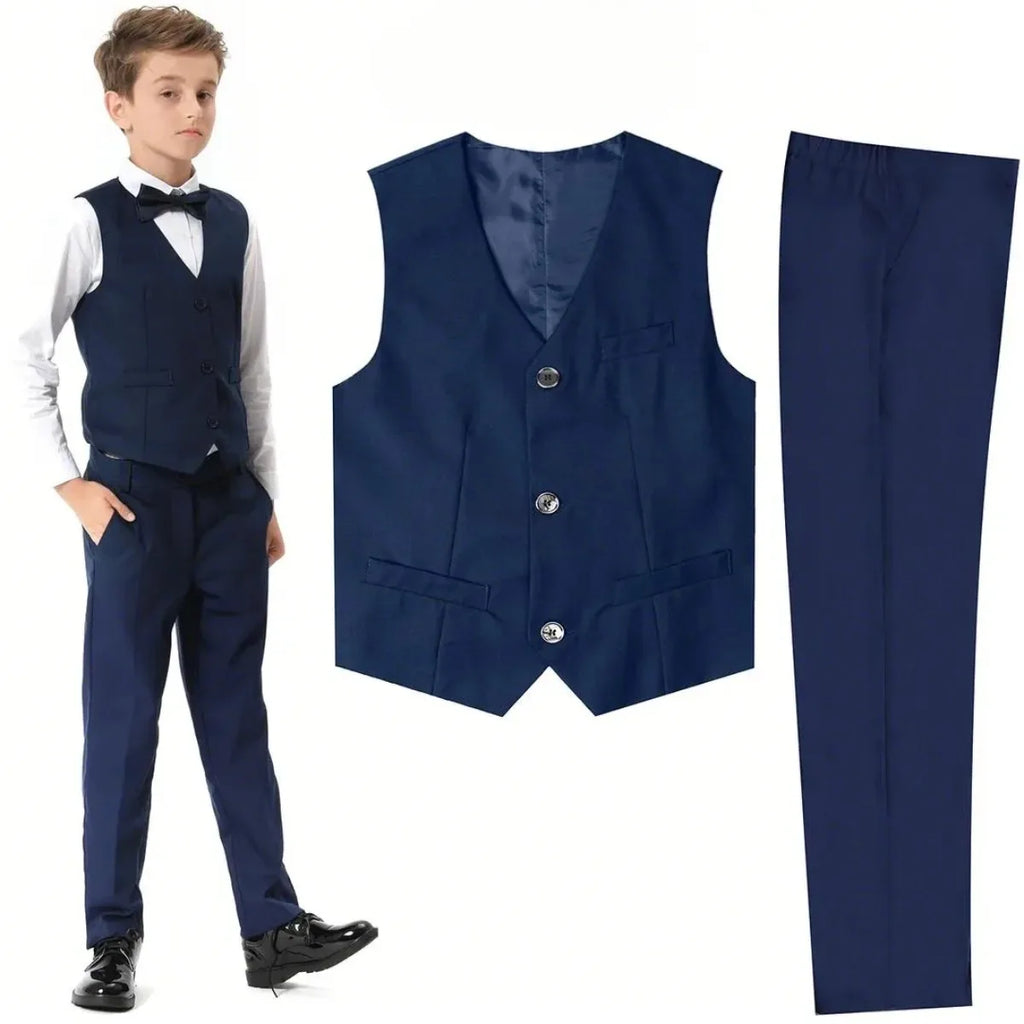 Costume garçon cérémonie 7120 sans nœud papillon – CLEVI Paris