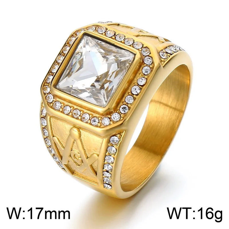 Bague Signet Homme Acier Inoxydable – CLEVI Paris