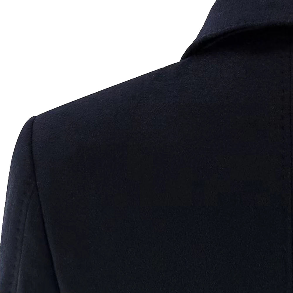 Manteau long homme en laine et cachemire – CLEVI Paris