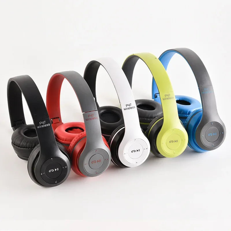 Casque Bluetooth P47 HiFi Bass Pliable Micro Enfant Gaming – CLEVI Paris