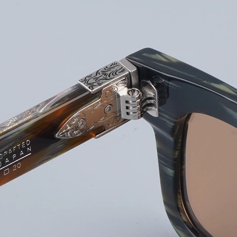Lunettes de Soleil Homme Acétate Rectangle UV400 – CLEVI Paris