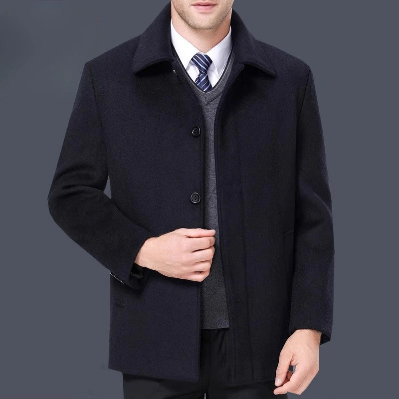 Manteau homme en cachemire et laine – CLEVI Paris