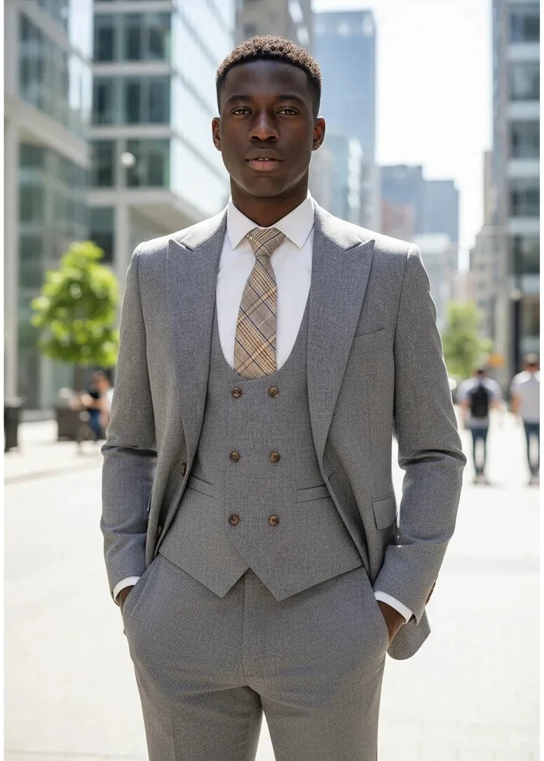 Costume homme 3 pièces, coupe ajustée – CLEVI Paris