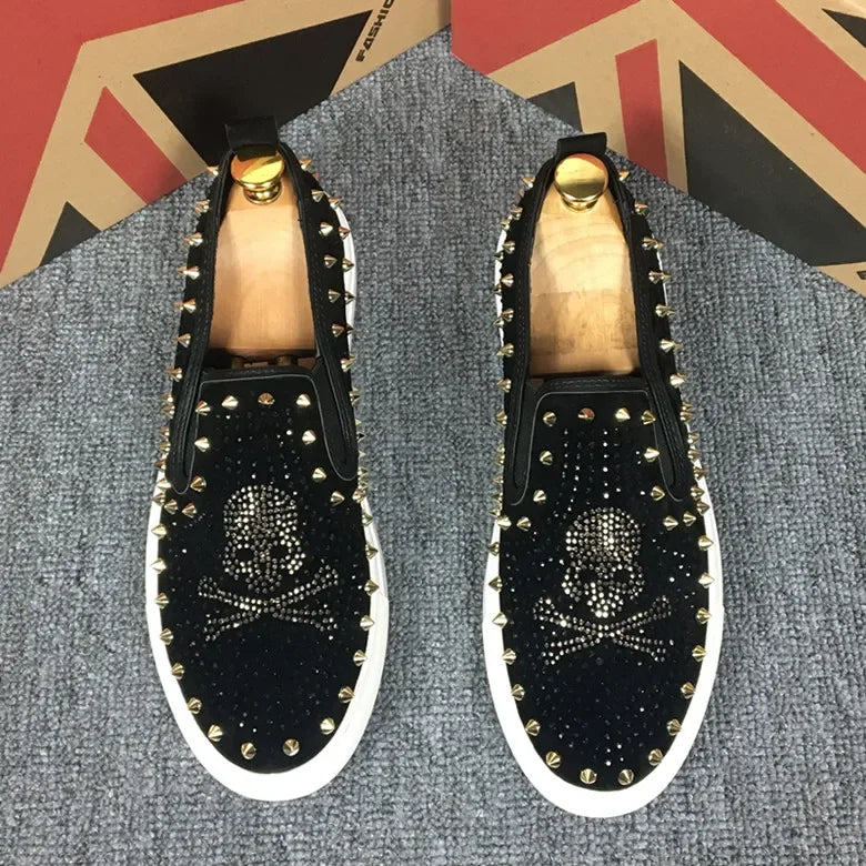 Sneakers Homme Broderies & Strass Casual – CLEVI Paris