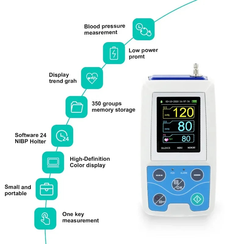 Tensiomètre Ambulatoire 24h Contec ABPM50 Holter Logiciel PC USB – CLEVI Paris