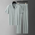 Ensemble homme chemise manches courtes et pantalon – CLEVI Paris