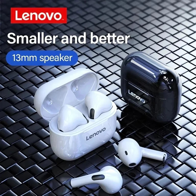 Écouteurs Lenovo LP40 TWS Bluetooth 5.3 ANC Tactile – CLEVI Paris