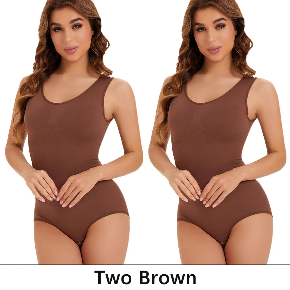 Lot 2 Pcs Gaine Gainante Femme Bodysuit Sculptant Corset Contrôle Ventre Culotte Amincissante Sans Armature S-XXL – CLEVI Paris