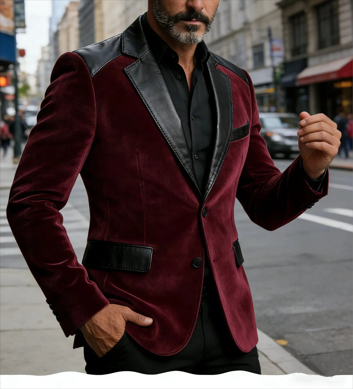 Costume homme en velours, coupe ajustée – CLEVI Paris