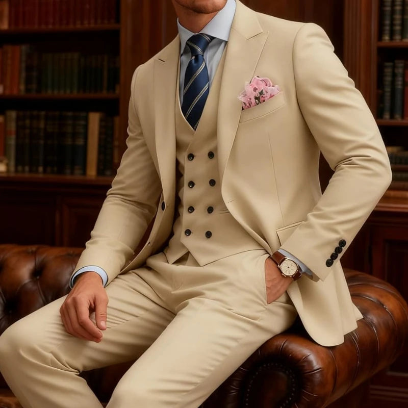 Costume homme 3 pièces, coupe ajustée – CLEVI Paris