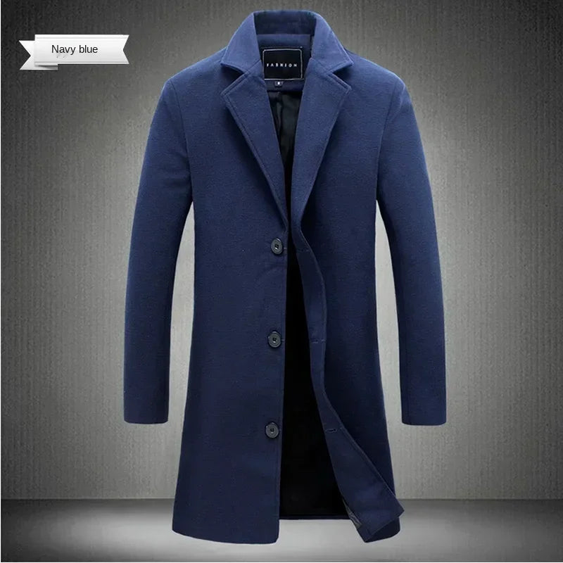 Manteau long boutonné homme – CLEVI Paris