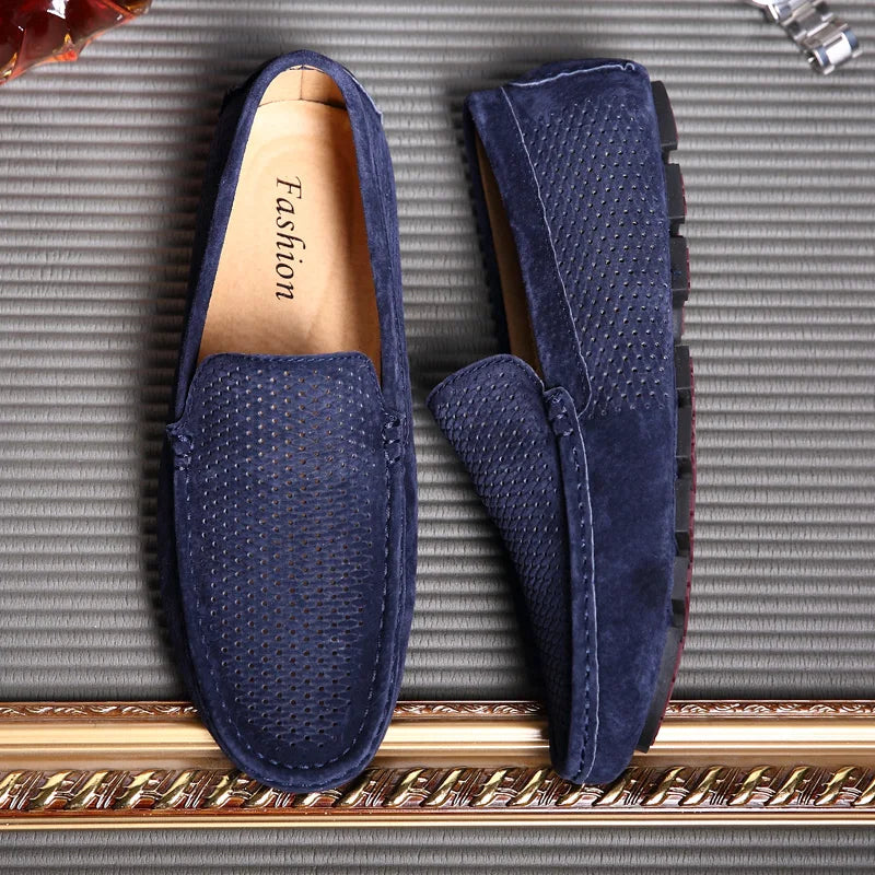 Mocassins Homme Daim Respirants Semelle Massage Casual 4 Coloris Pointures 38-44 – CLEVI Paris