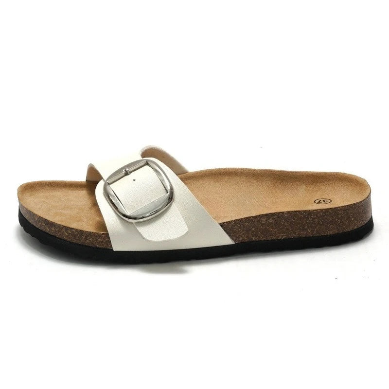 Sandales femme plates sans plateforme – CLEVI Paris