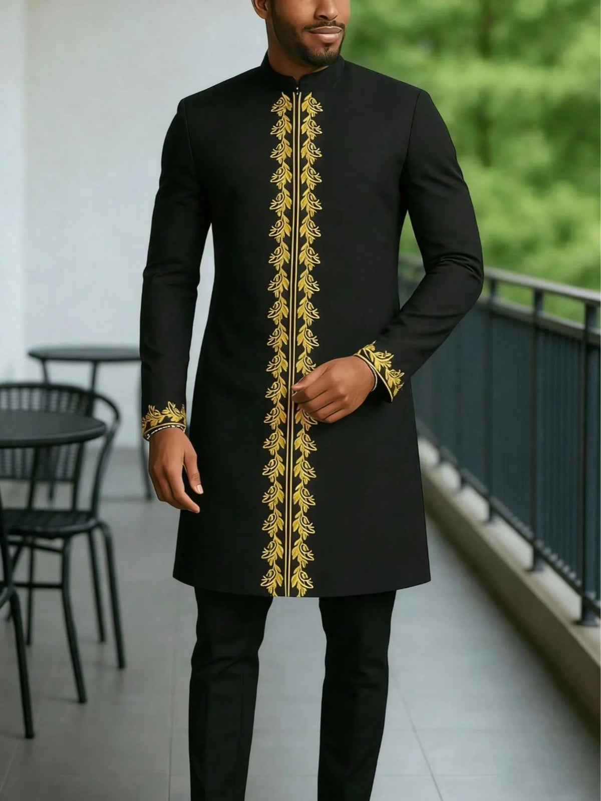 Ensemble 2 Pièces Style Africain Homme – CLEVI Paris