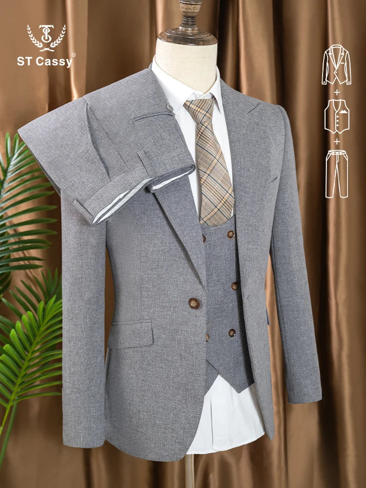 Costume homme 3 pièces, coupe ajustée – CLEVI Paris