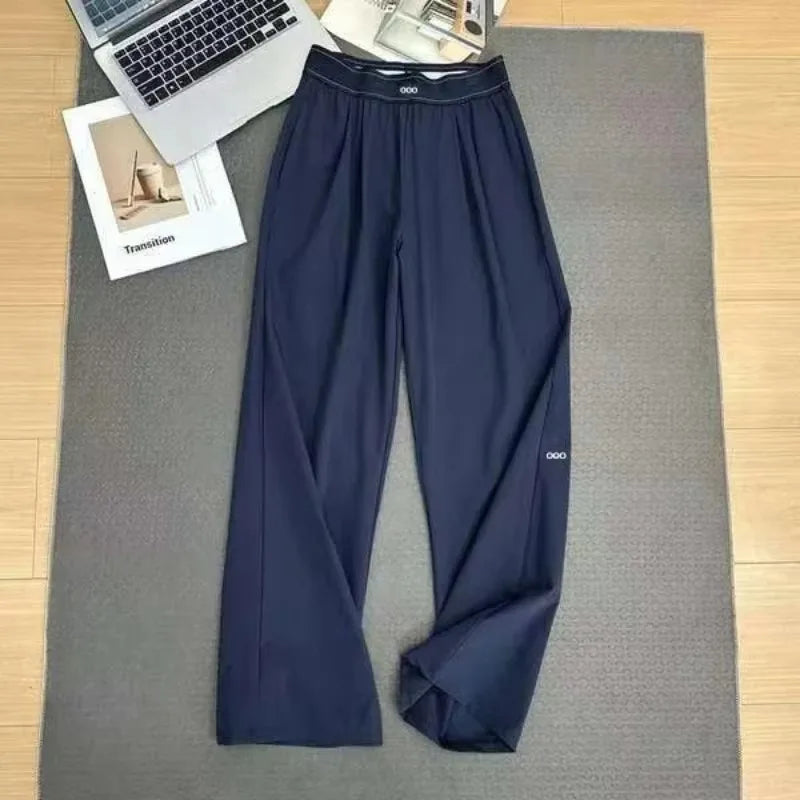 Pantalon femme taille haute à jambes larges – CLEVI Paris