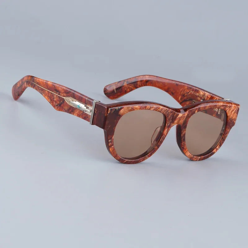 Lunettes de Soleil Homme Acétate UV400 Style Japonais – CLEVI Paris