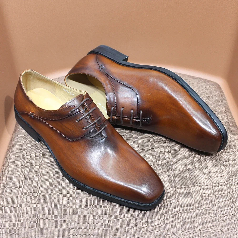 Chaussures Oxford homme en cuir de vache – CLEVI Paris