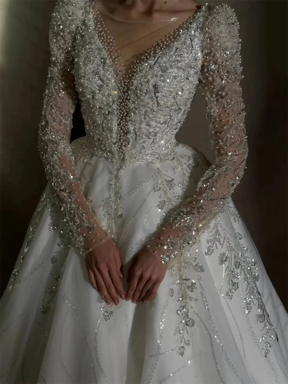 Robe de mariée bohème en mousseline – CLEVI Paris