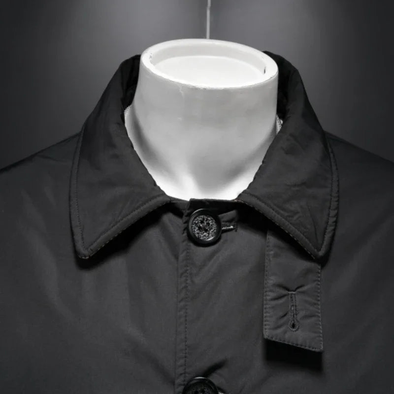 Manteau long homme en duvet de canard – CLEVI Paris