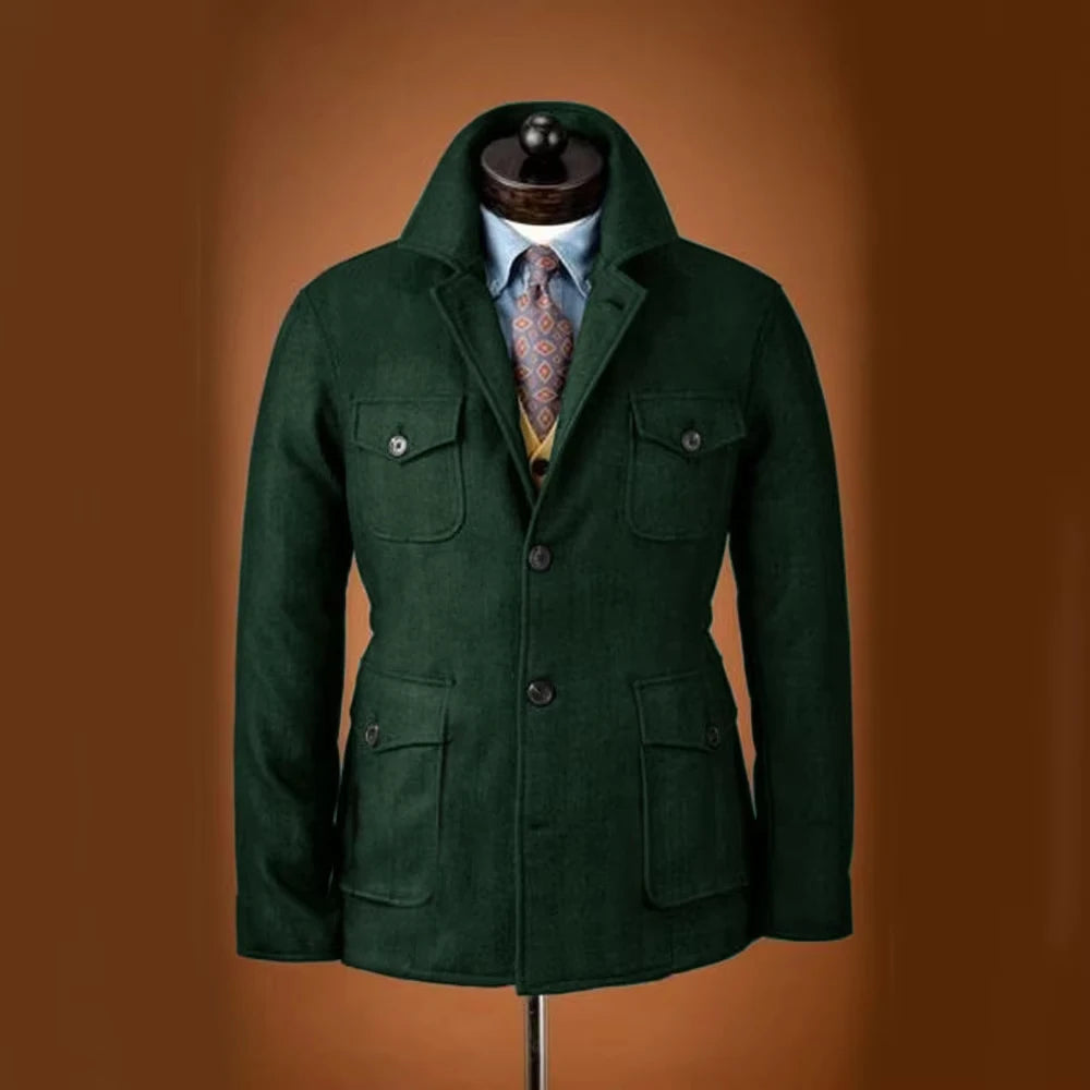 Veste homme en laine mélangée – CLEVI Paris