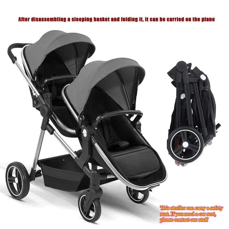Poussette double pliable S-600 – CLEVI Paris