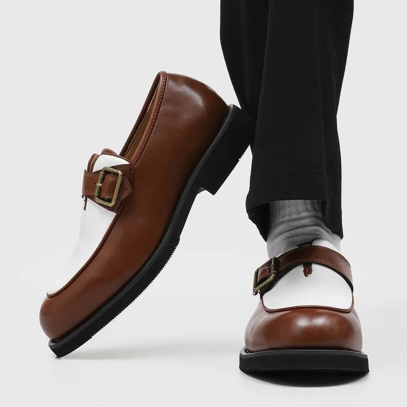 Mocassins Homme à Boucle Semelle Épaisse – CLEVI Paris