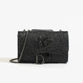 Sac à Rabat Femme PU Cuir Chaînes Sequins Imprimé Animal – CLEVI Paris