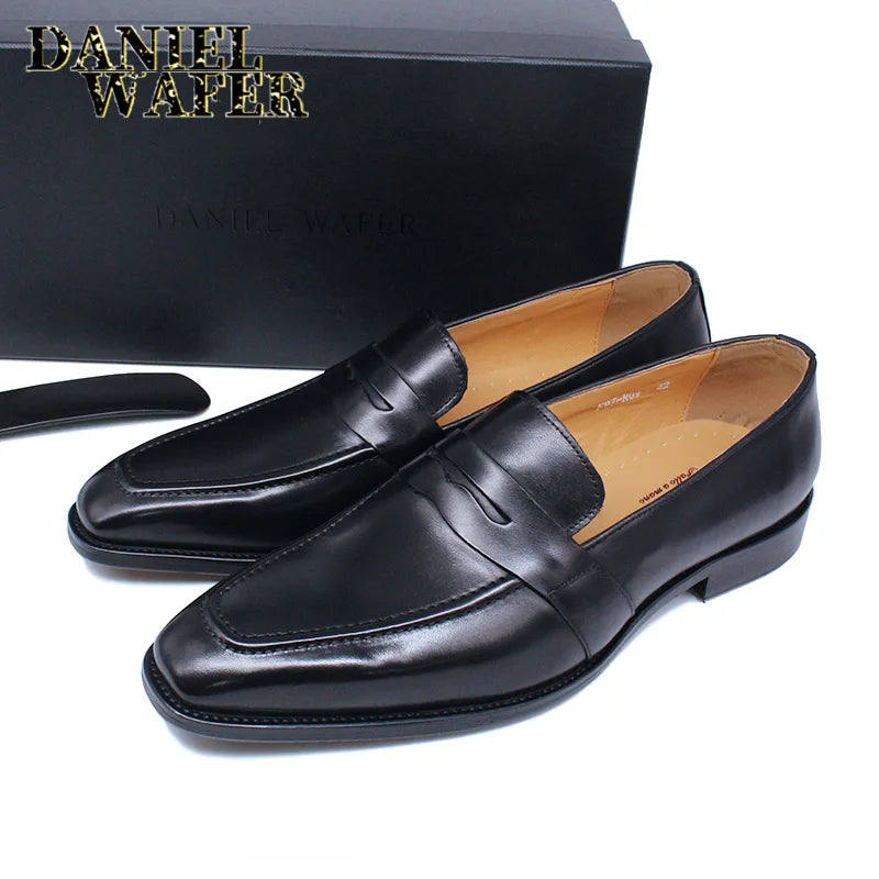 Mocassins homme en cuir à enfiler – CLEVI Paris