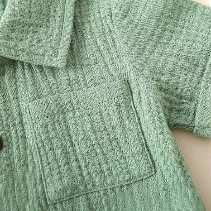 Ensemble bébé haut et short en coton mélangé – CLEVI Paris
