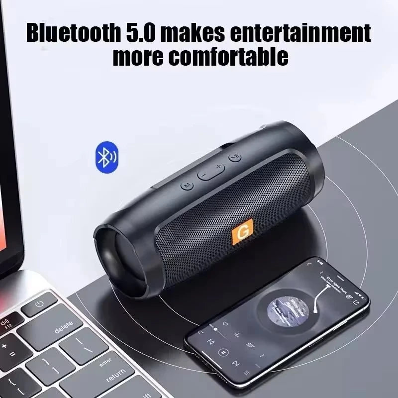 Enceinte Bluetooth Portable Lenovo TF – Stéréo Dual, Subwoofer, FM Radio, TF/USB, IPX5